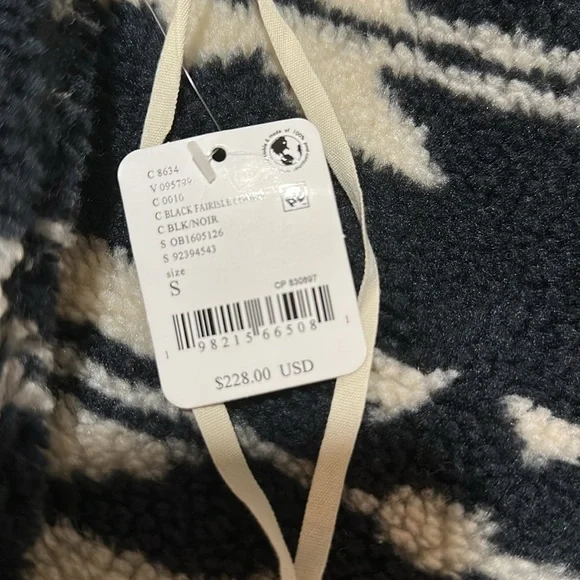 NWT Free People Hit The Slopes Printed Salopette/Black Fairisle Combo - Small - Picture 5 of 8